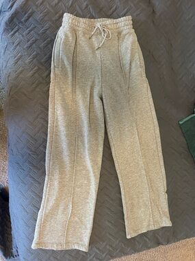 FP movement' Gray Knit Drawstring Wide-Leg Pants